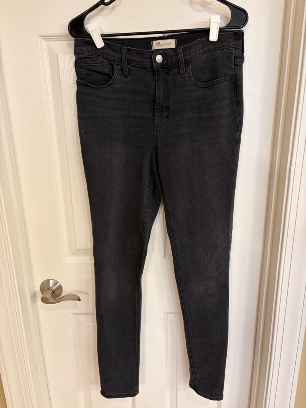 Madewell Tall Roadtripper Black Skinny Jeans